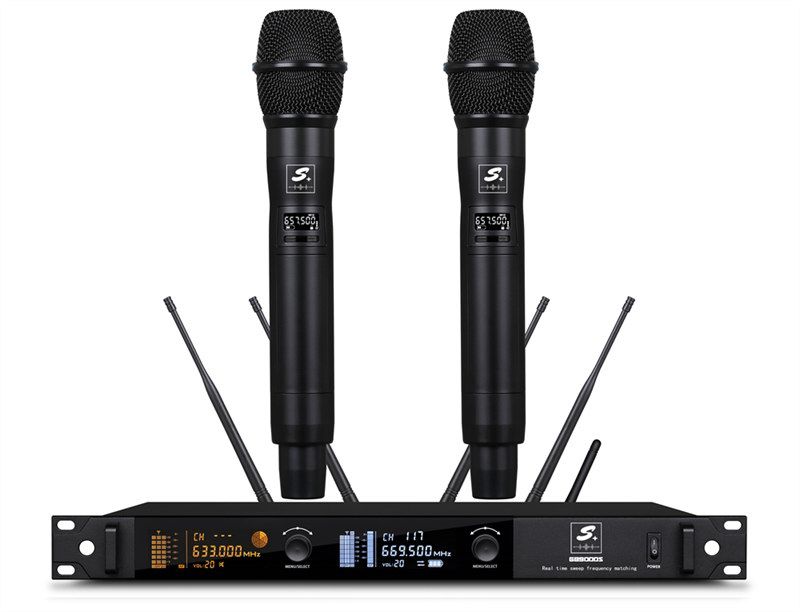 全智能自动调频超真分集话筒GB9000S