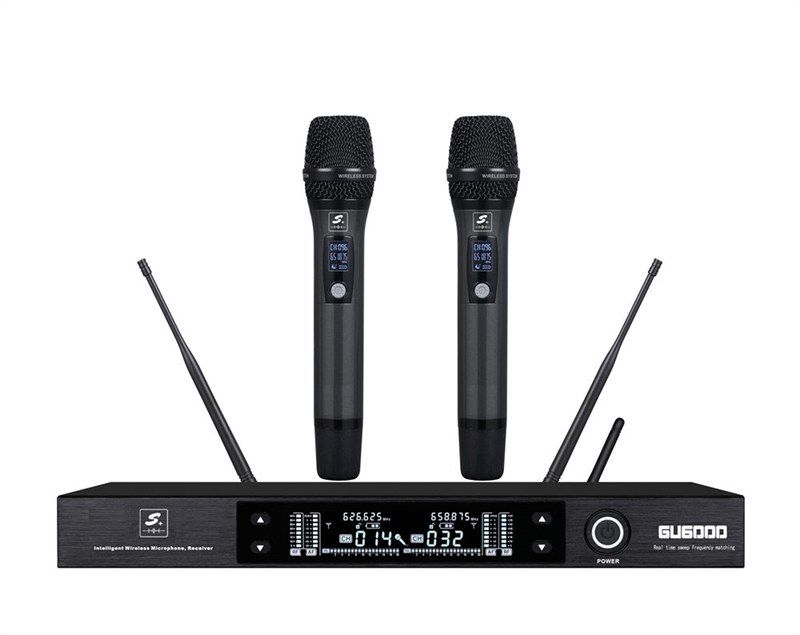 全智能自动调频话筒一拖二GU6000